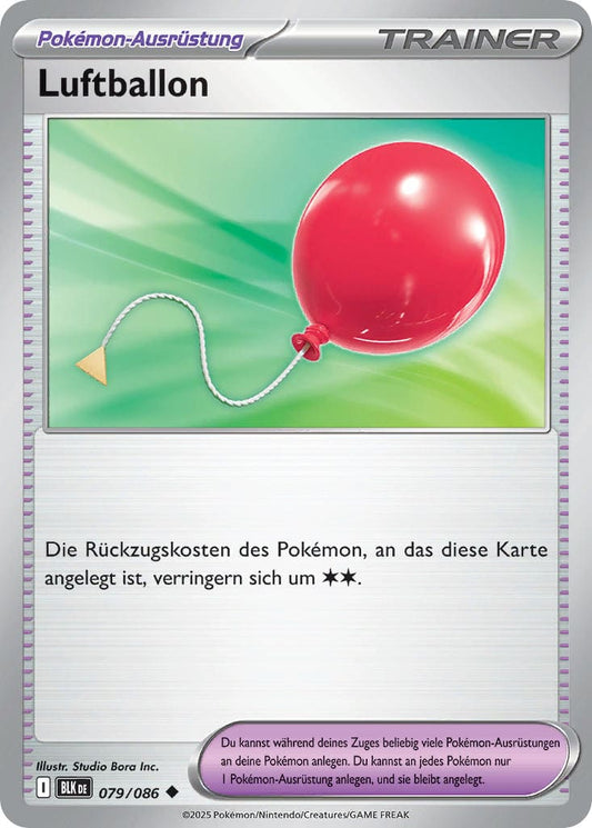 BLK079 - Luftballon - Schwarze Blitze - KP 10.5 - (BLK079/86)