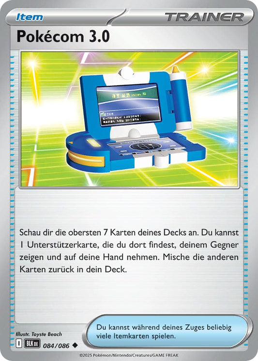 BLK084 - Pokécom 3.0 - Schwarze Blitze - KP 10.5 - (BLK084/86)