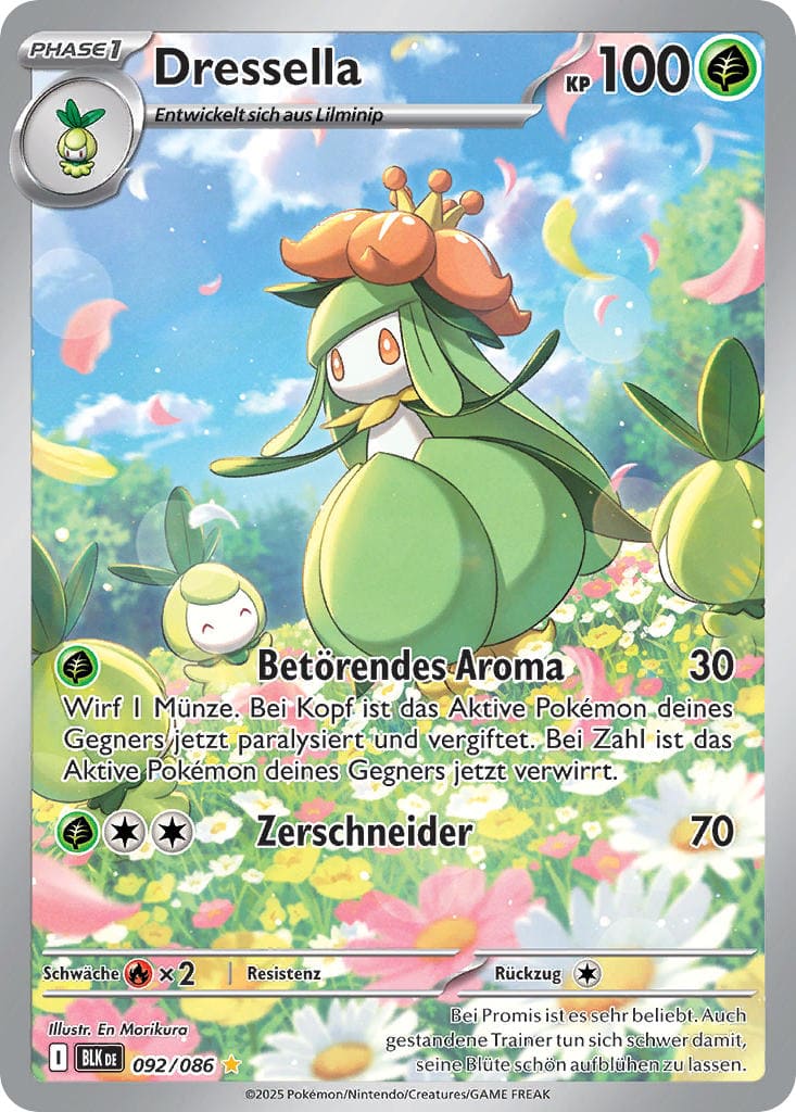 BLK092 - Lilligant - Schwarze Blitze - KP 10.5 - (BLK092/86)