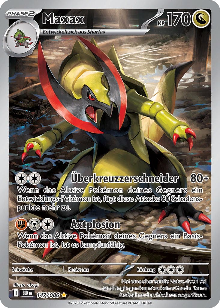 BLK147 - Maxax - Schwarze Blitze - KP 10.5 - (BLK147/86)