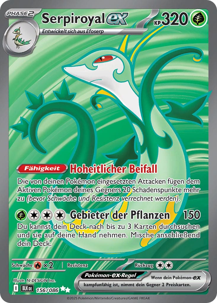 BLK156 - Serpiroyal EX - Schwarze Blitze - KP 10.5 - (BLK156/86)