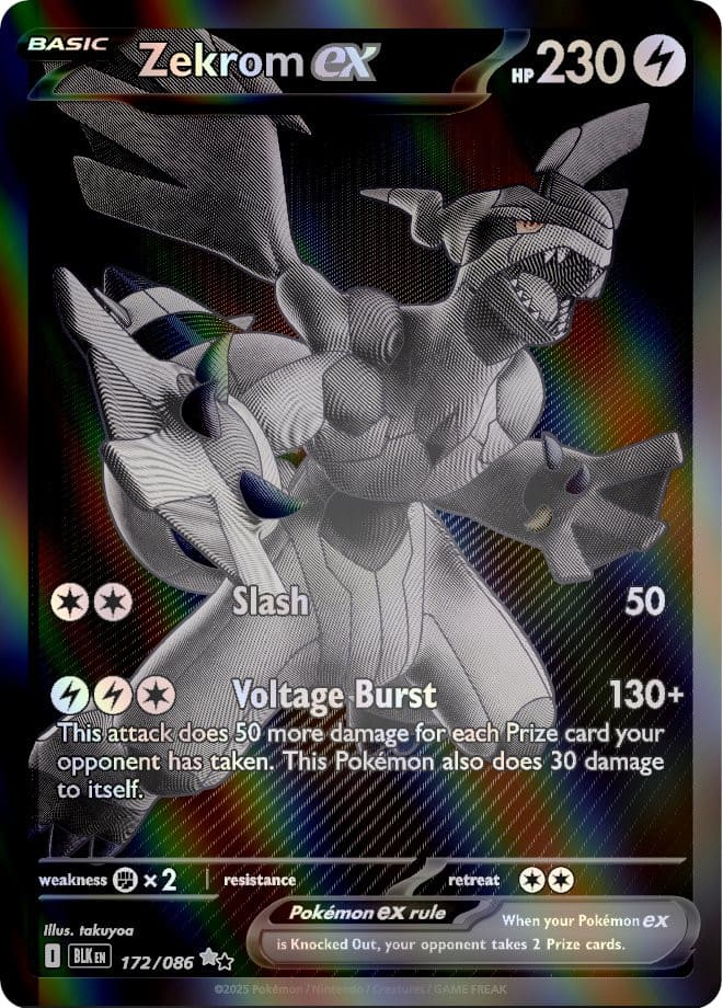 BLK172 - Zekrom EX - Schwarze Blitze - KP 10.5 - (BLK172/86)