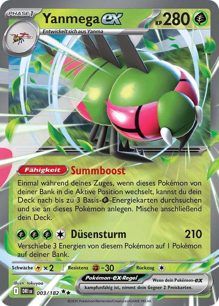 DRI003 - Yanmega ex - Ewige Rivalen - KP 10 - (DRI003/182)