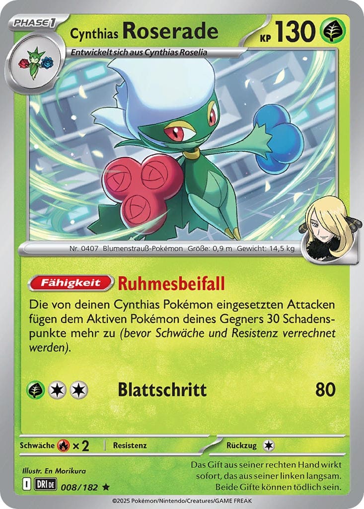 DRI008 - Cynthias Roserade - Ewige Rivalen - KP 10 - (DRI008/182)