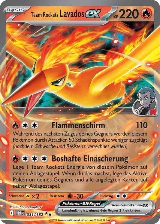 DRI031 - Team Rockets Lavados ex - Ewige Rivalen - KP 10 - (DRI031/182)