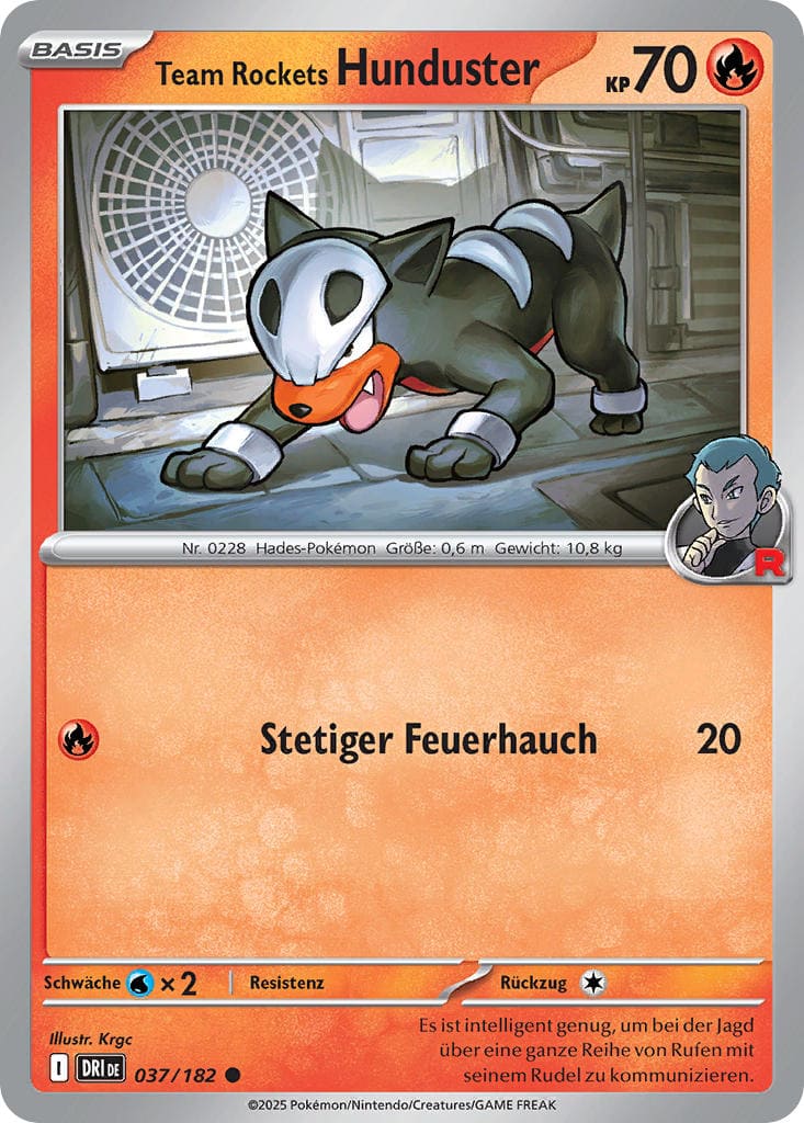 DRI037 - Team Rockets Hunduster - Ewige Rivalen - KP 10 - (DRI037/182)