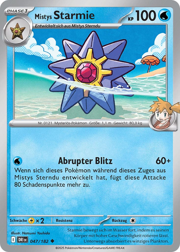 DRI047 - Mistys Starmie - Ewige Rivalen - KP 10 - (DRI047/182)