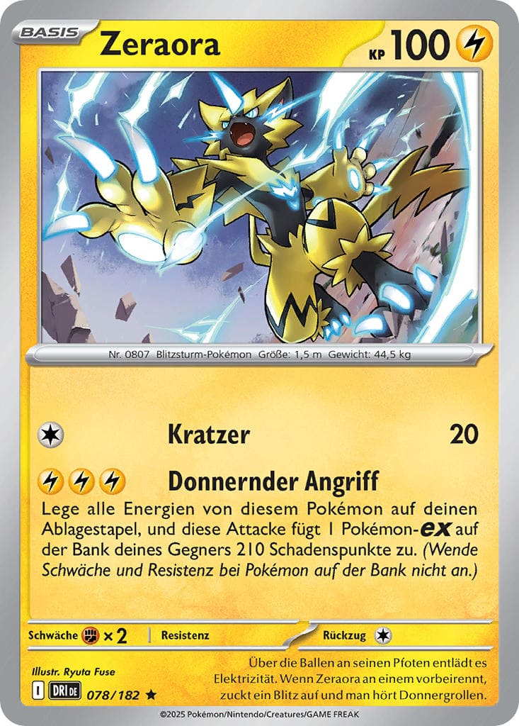 DRI078 - Zeraora - Ewige Rivalen - KP 10 - (DRI078/182)