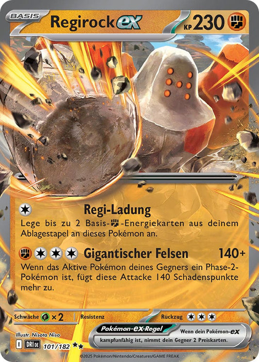 DRI101 - Regirock ex - Ewige Rivalen - KP 10 - (DRI101/182)