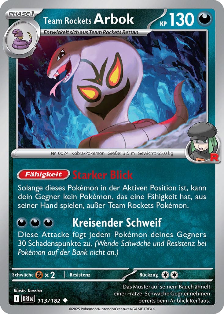 DRI113 - Team Rockets Arbok - Ewige Rivalen - KP 10 - (DRI113/182)