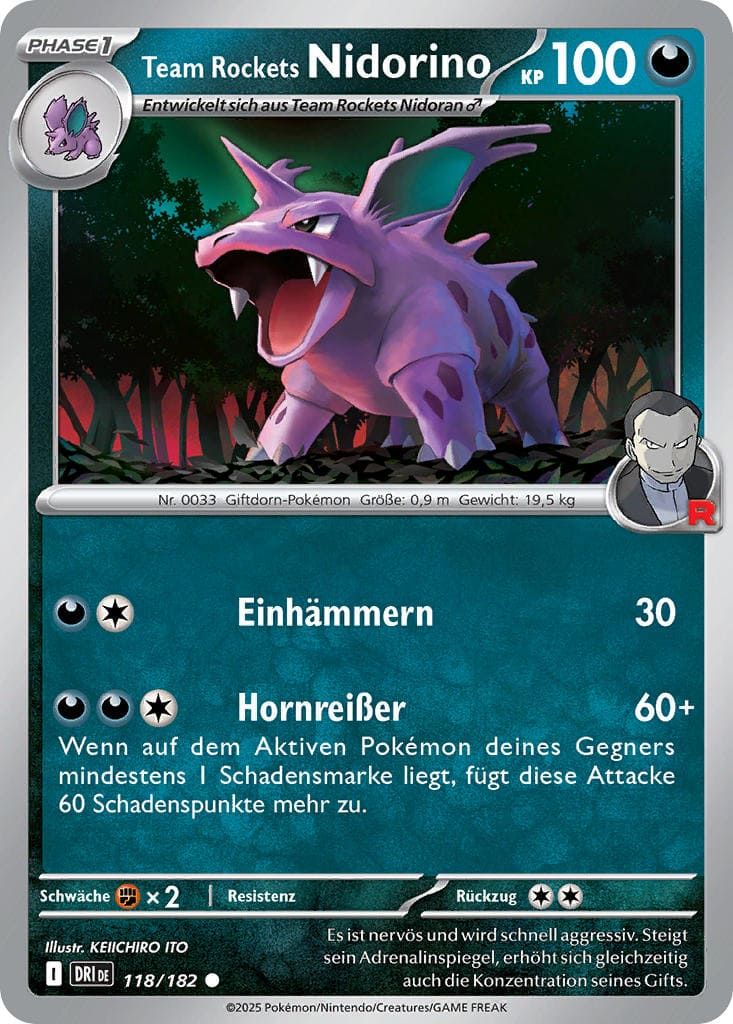 DRI118 - Team Rockets Nidorino - Ewige Rivalen - KP 10 - (DRI118/182)