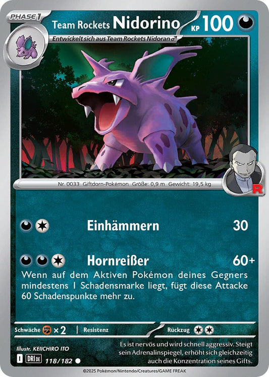 DRI118 - Team Rockets Nidorino - Ewige Rivalen - KP 10 - (DRI118/182)