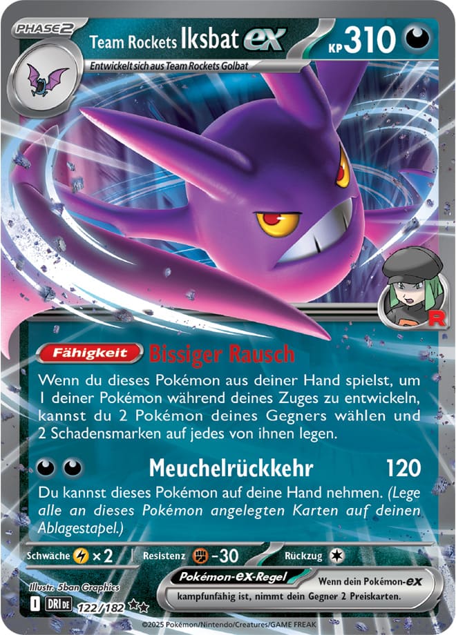 DRI122 - Team Rockets Iksbat ex - Ewige Rivalen - KP 10 - (DRI122/182)