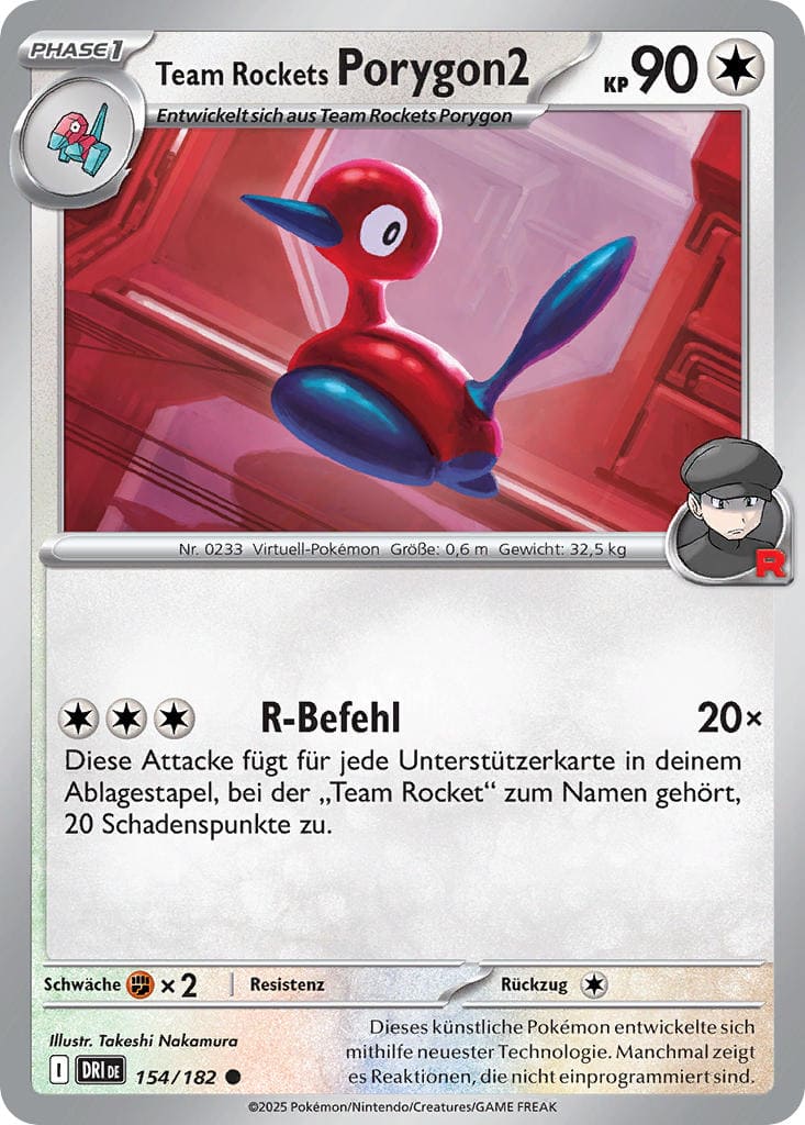 DRI154 - Team Rockets Porygon2 - Ewige Rivalen - KP 10 - (DRI154/182)