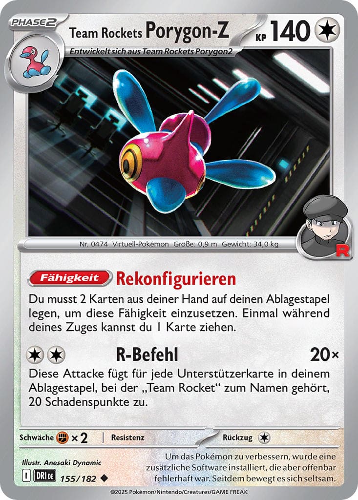 DRI155 - Team Rockets Porygon-Z - Ewige Rivalen - KP 10 - (DRI155/182)