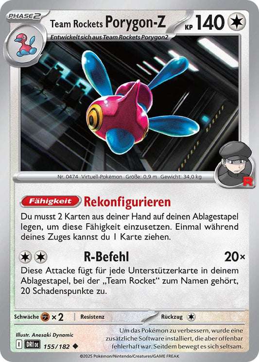 DRI155 - Team Rockets Porygon-Z - Ewige Rivalen - KP 10 - (DRI155/182)
