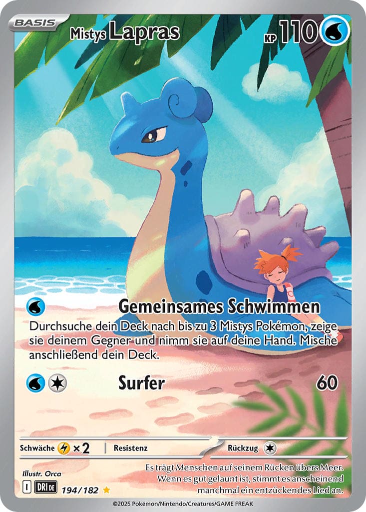 DRI194 - Mistys Lapras - Ewige Rivalen - KP 10 - (DRI194/182)