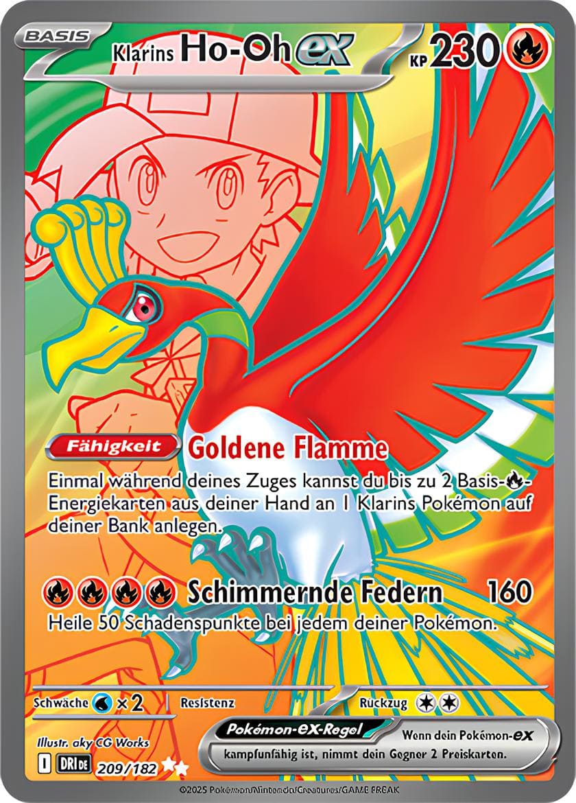DRI209 - Klarins Ho-Oh EX - Ewige Rivalen - KP 10 - (DRI209/182)