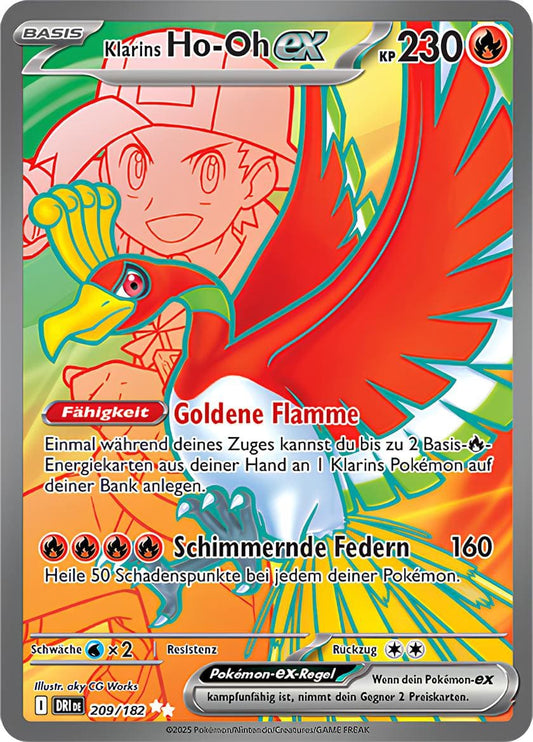 DRI209 - Klarins Ho-Oh EX - Ewige Rivalen - KP 10 - (DRI209/182)