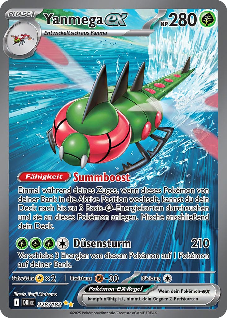 DRI228 - Yanmega EX - Ewige Rivalen - KP 10 - (DRI228/182)