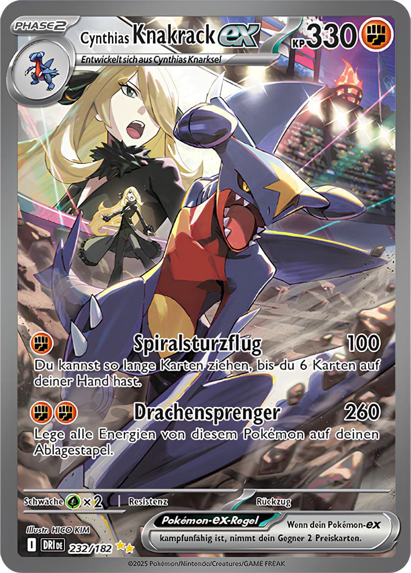 DRI232 - Cynthias Knackrack EX - Ewige Rivalen - KP 10 - (DRI232/182)