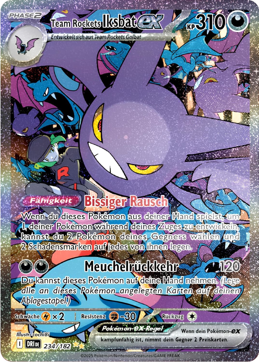 DRI234 - Team Rockets Iksbat EX - Ewige Rivalen - KP 10 - (DRI234/182)
