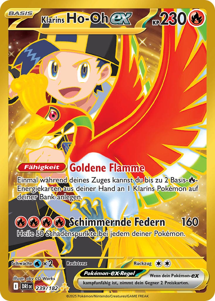 DRI239 - Klarins Ho-Oh EX - Ewige Rivalen - KP 10 - (DRI239/182)