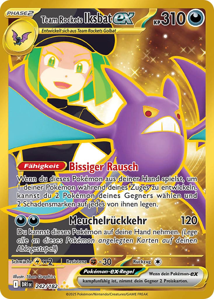 DRI242 - Team Rockets Iksbat EX - Ewige Rivalen - KP 10 - (DRI242/182)