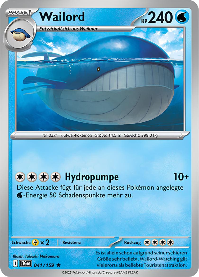 JTG041 - Wailord - Reisegefährten - KP 09 - (JTG041/159)