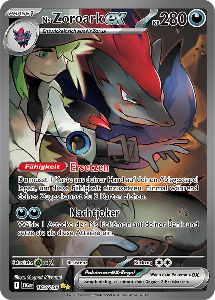 JTG185 - Ns Zoroark EX - Reisegefährten - KP 09 - (JTG185/159)
