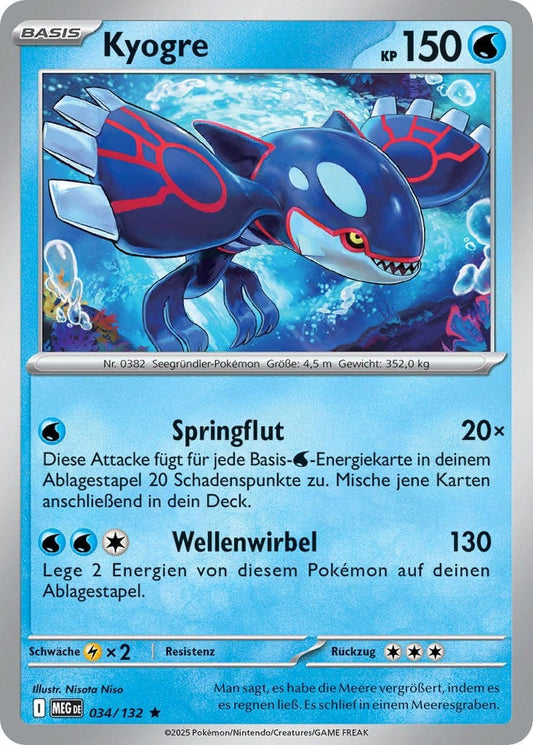 MEG034 - Kyogre - Mega Entwicklung - ME 01 - (MEG034/132)