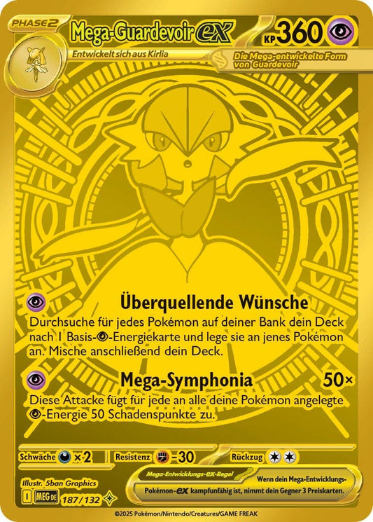 MEG187 - Mega Guardevoir EX - Mega Entwicklung - ME 01 - (MEG187/132)