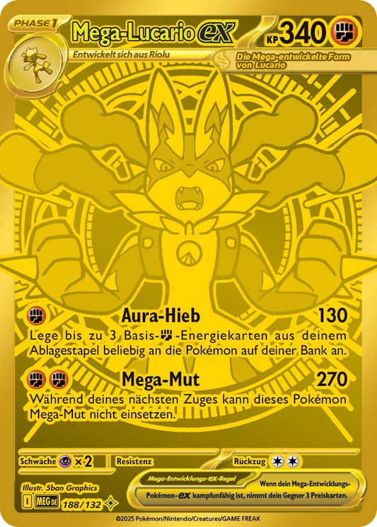 MEG188 - Mega Lucario EX - Mega Entwicklung - ME 01 - (MEG188/132)