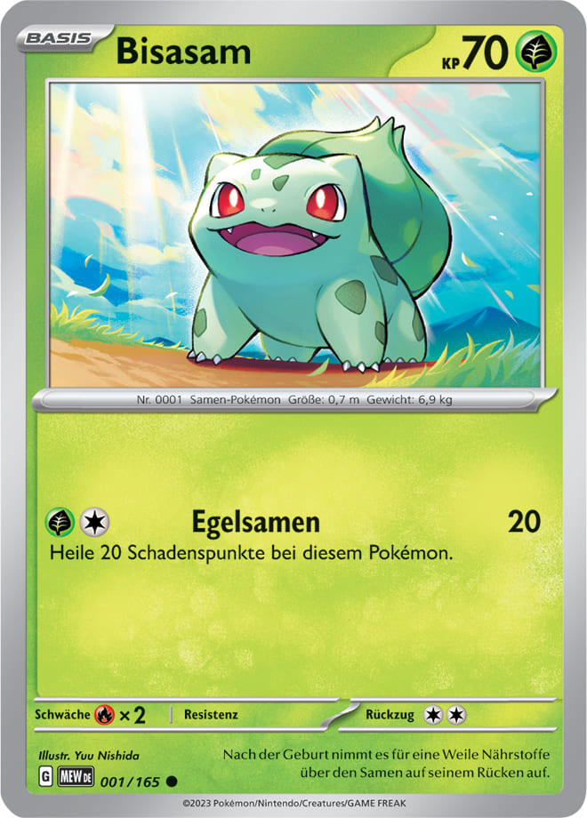 MEW001 - Bisasam - 151 - KP 3.5 - (MEW001/165)