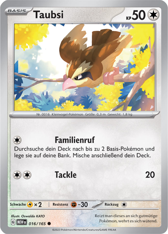 MEW016 - Taubsi - 151 - KP 3.5 - (MEW016/165)