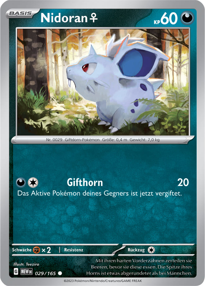 MEW029 - Nidoran [F] - 151 - KP 3.5 - (MEW029/165)