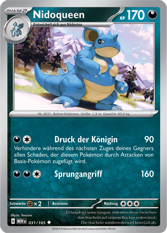 MEW031 - Nidoqueen - 151 - KP 3.5 - (MEW031/165)
