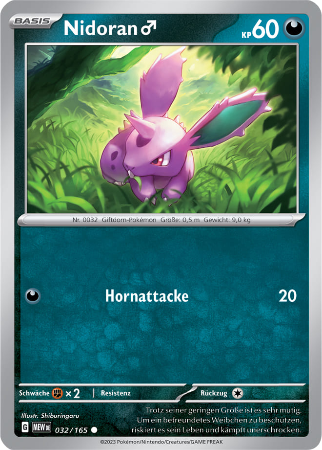 MEW032 - Nidoran [M] - 151 - KP 3.5 - (MEW032/165)