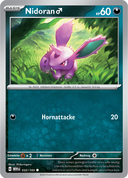 MEW032 - Nidoran [M] - 151 - KP 3.5 - (MEW032/165)