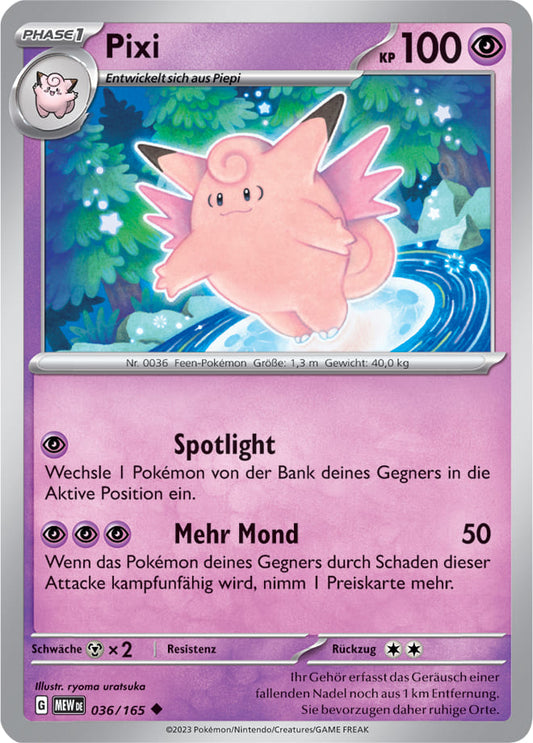 MEW036 - Pixi - 151 - KP 3.5 - (MEW036/165)