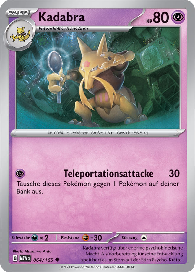 MEW064 - Kadabra - 151 - KP 3.5 - (MEW064/165)