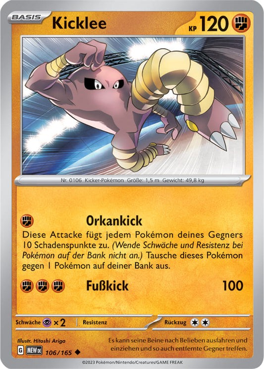 MEW106 - Kicklee - 151 - KP 3.5 - (MEW106/165)