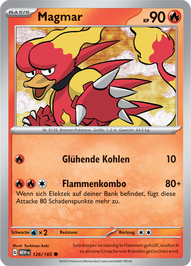 MEW126 - Magmar - 151 - KP 3.5 - (MEW126/165)