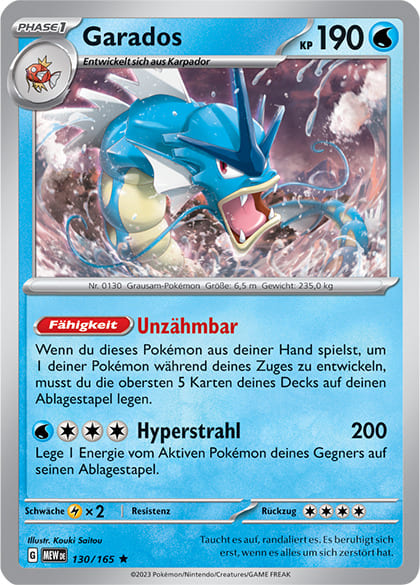 MEW130 - Garados - 151 - KP 3.5 - (MEW130/165)