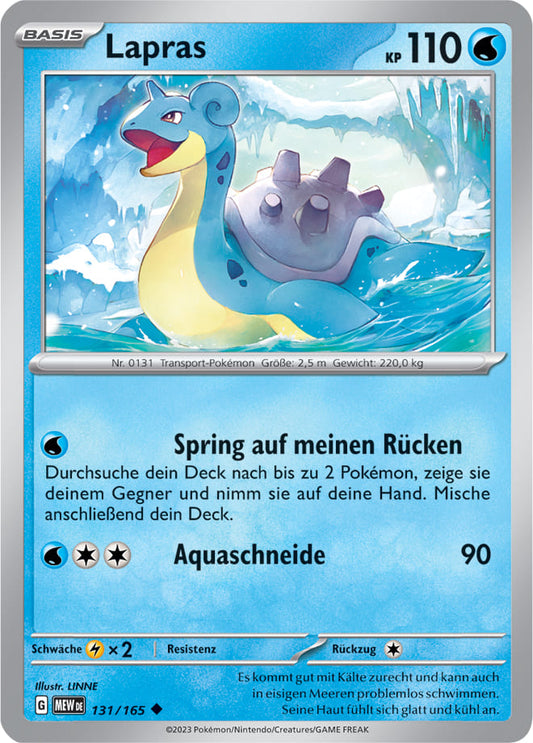 MEW131 - Lapras - 151 - KP 3.5 - (MEW131/165)