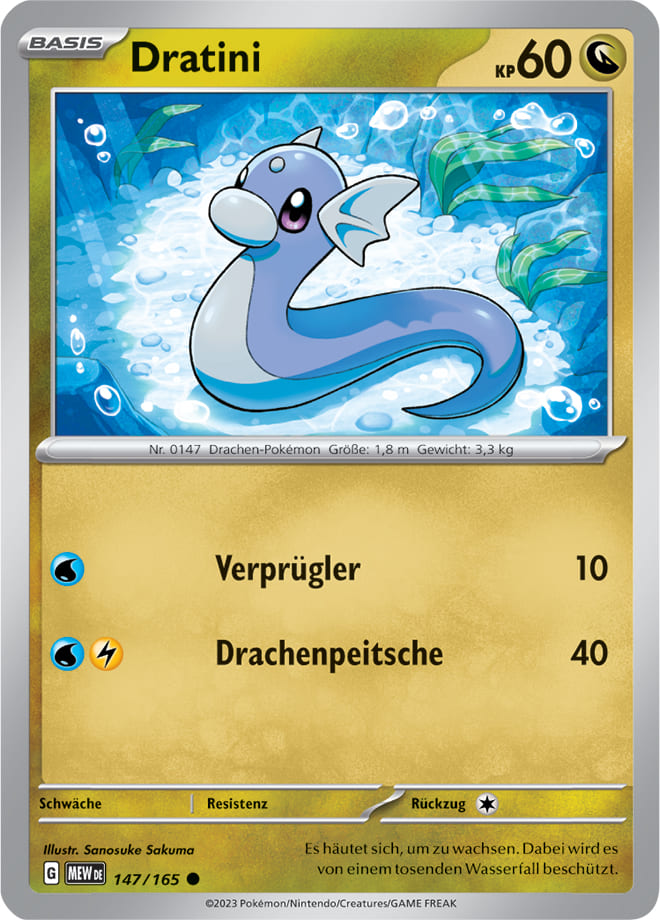 MEW147 - Dratini - 151 - KP 3.5 - (MEW147/165)