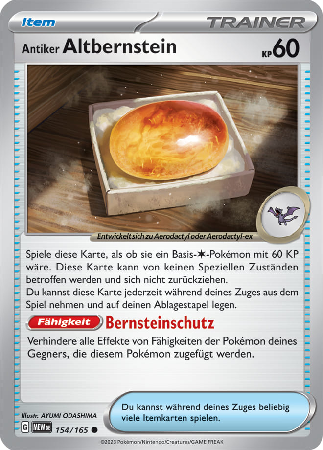 MEW154 - Antiker Altbernstein - 151 - KP 3.5 - (MEW154/165)