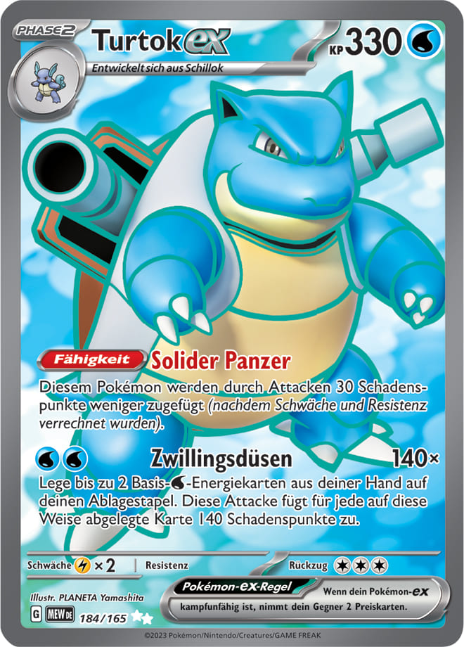 MEW184 - Turtok EX - 151 - KP 3.5 - (MEW184/165)