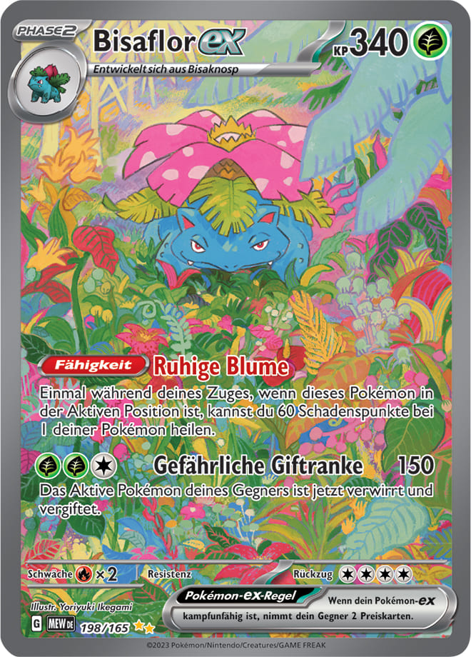 MEW198 - Bisaflor EX - 151 - KP 3.5 - (MEW198/165)