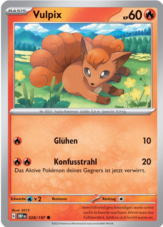 OBF028 - Vulpix - Obsidianflammen - KP 03 - (OBF028/197)